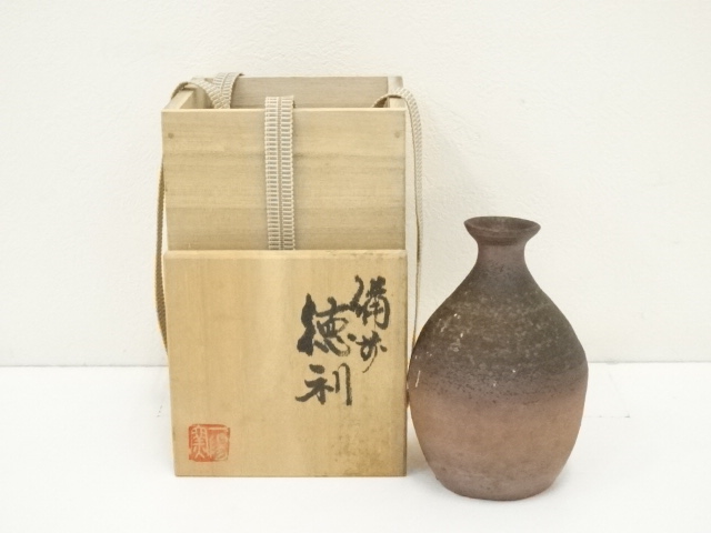 備前焼　かに彫煎茶セット　東Y8-0305☆2Fトヒチサ 2505-20 備前窯変直線文徳利 佐藤雅國 | ryoisseki-online by うつ